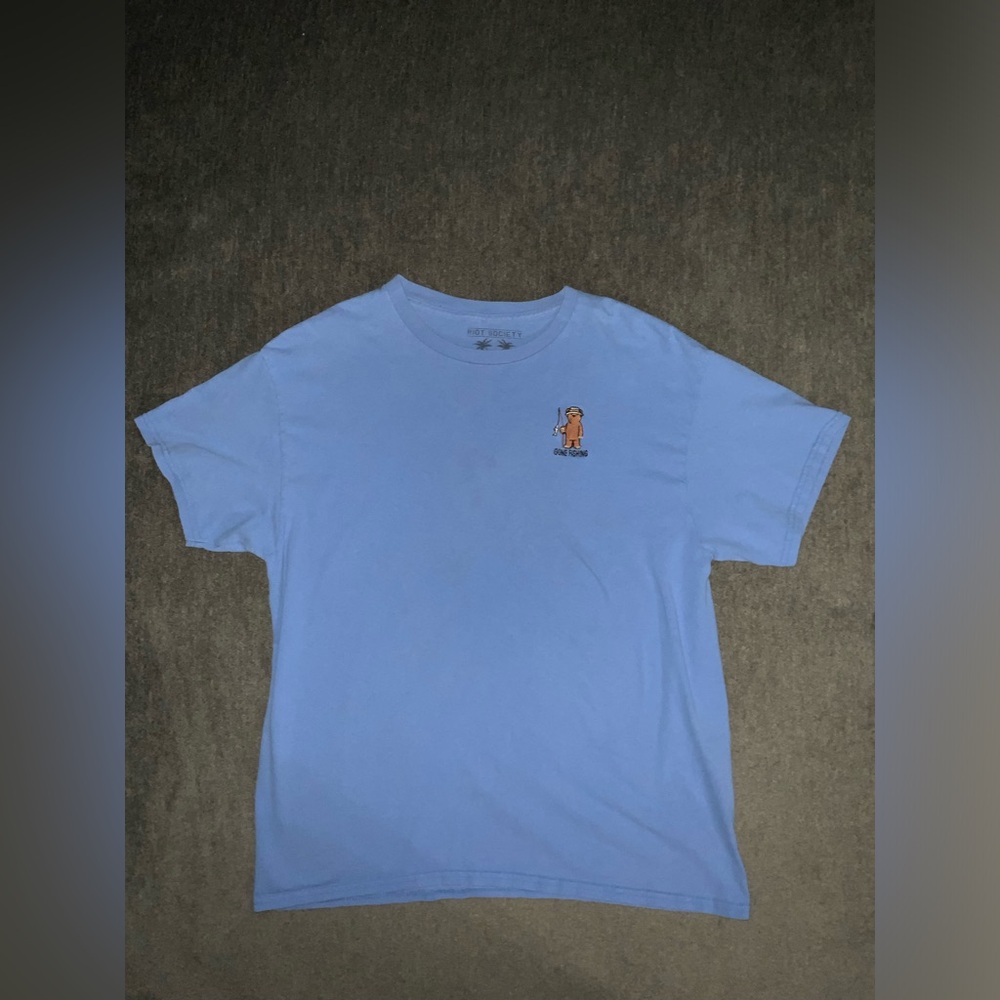 (SOLD) GONE FISHING BEAR T SHIRT